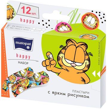 фото упаковки Matopat happy Пластыри с рисунком