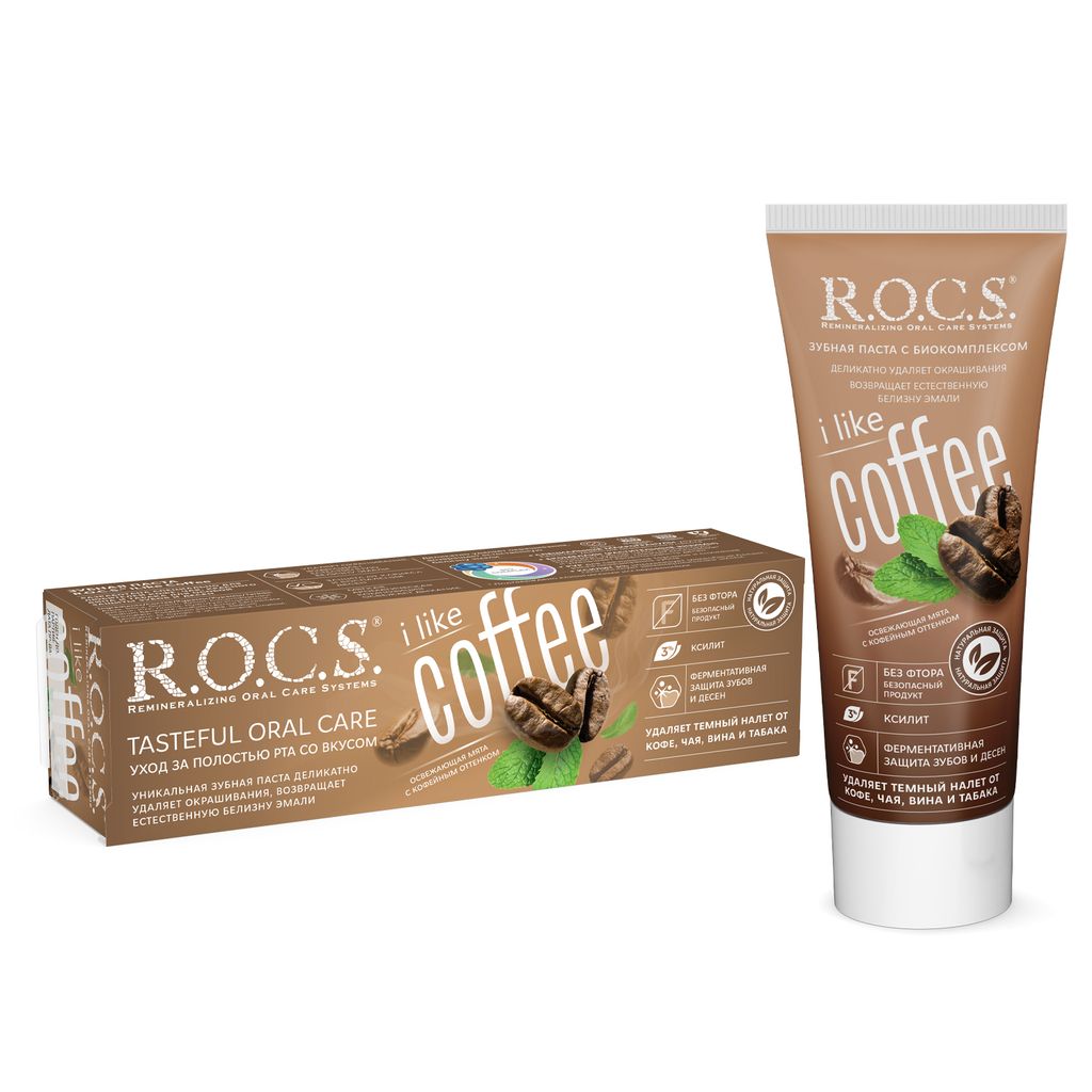 ROCS Зубная паста iLike Coffee, паста, 74 г, 1 шт.