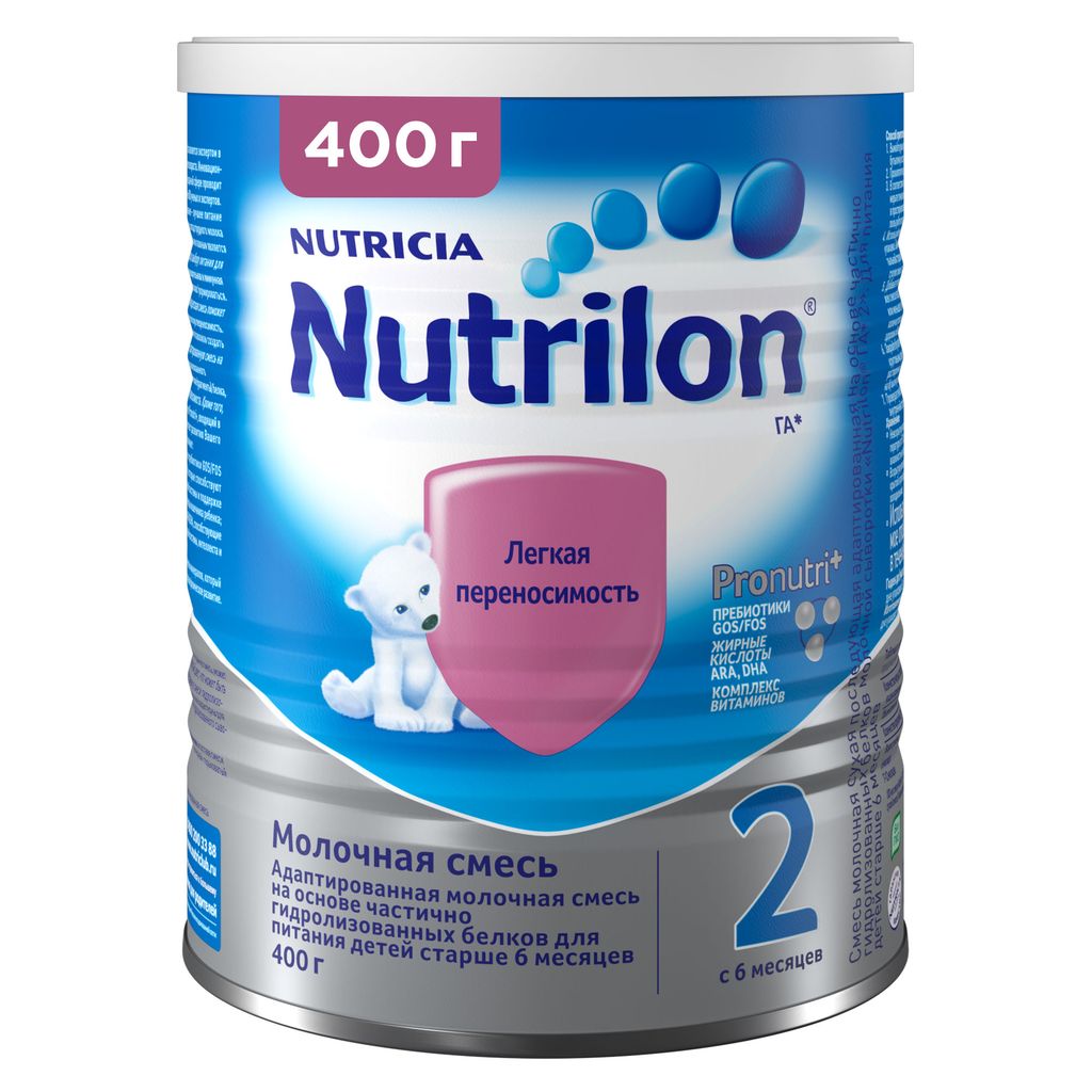 Nutrilon ГА 2, смесь молочная сухая, 400 г, 1 шт.