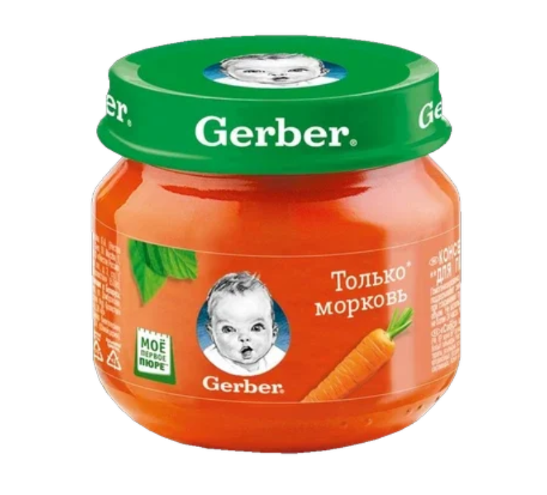 фото упаковки Gerber Пюре морковь