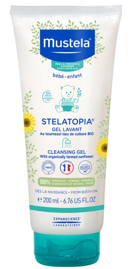 фото упаковки Mustela Stelatopia Очищающий гель для купания