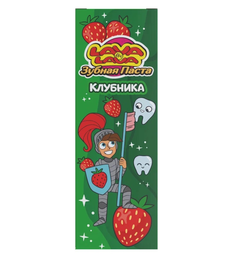 фото упаковки Lava Lava Паста зубная для детей, для детей старше 6 лет, паста, клубника, 50 мл, 1 шт. фото упаковки Lava Lava Паста зубная для детей