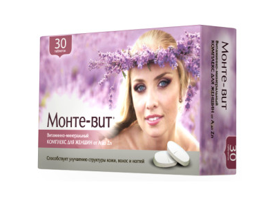 фото упаковки Монте-вит Витаминно-минеральный комплекс для женщин