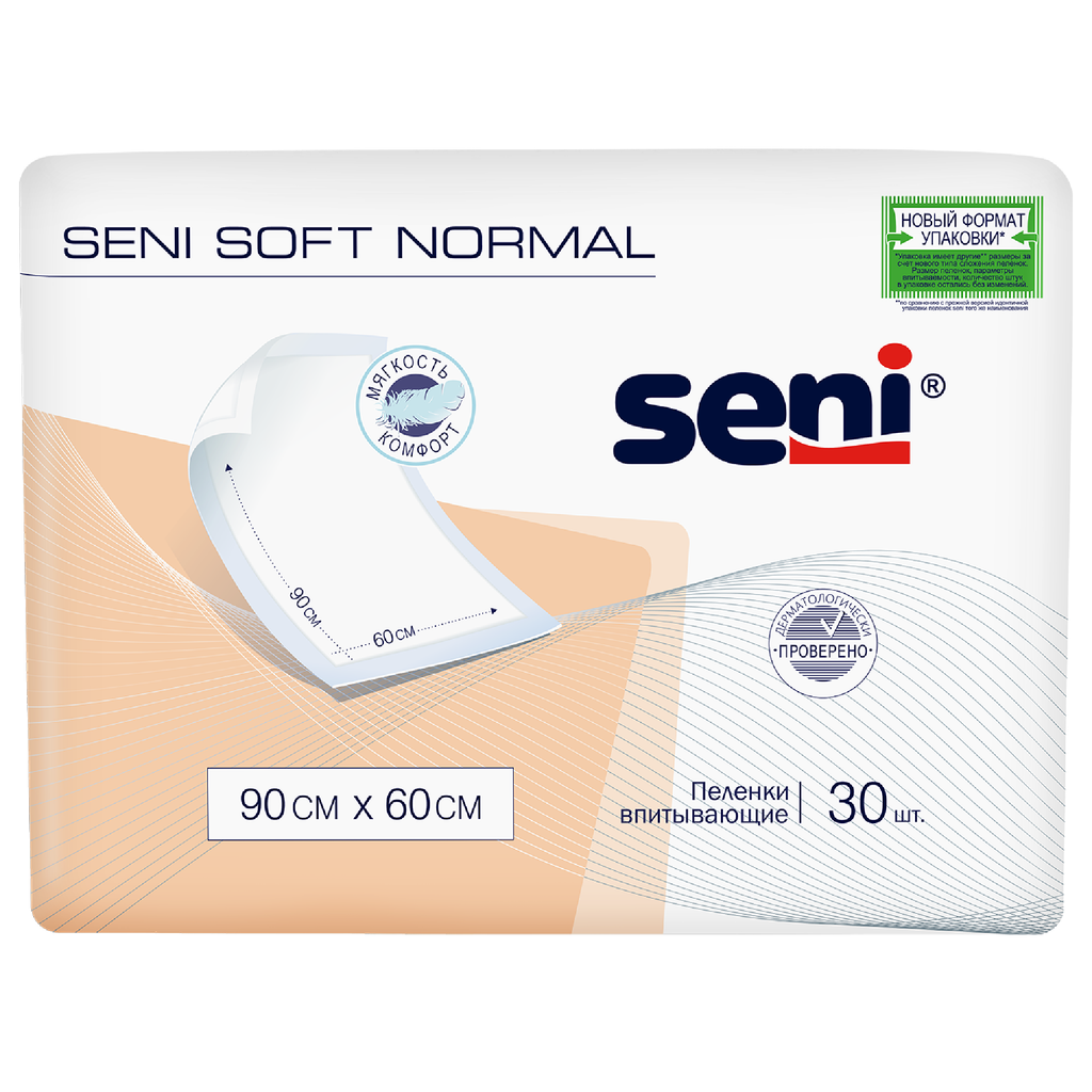 фото упаковки Пеленки впитывающие Seni Soft Normal