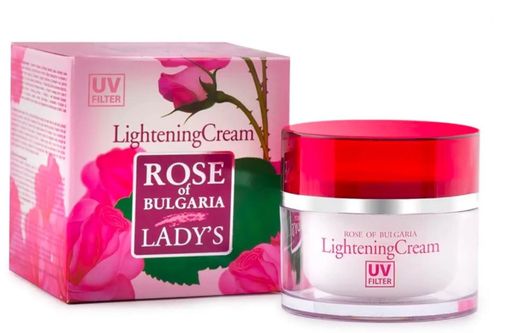 Rose of Bulgaria крем для лица с uv-фильтром, крем для лица, отбеливающий, 50 мл, 1 шт.