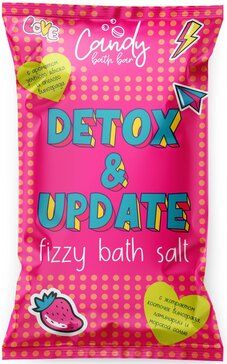 Detox&Update Соль шипучая для ванны, соль для ванн, с экстрактом косточек винограда и ламинарией, 100,0 г, 1 шт.