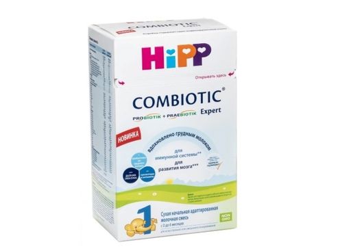 Hipp 1 Combiotic Expert, 0-6 мес, смесь молочная сухая, адаптированная, 600 г, 1 шт.
