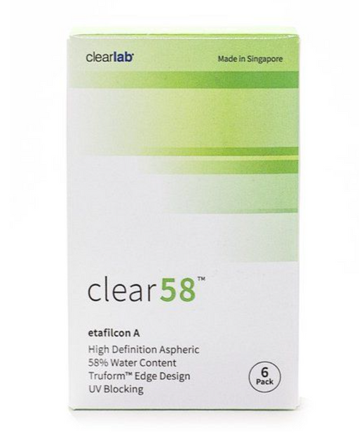 ClearLab Clear 58 Линзы контактные, BC=8,7 d=14,0, D(-3.00), 6 шт.