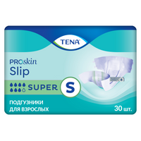 Подгузники для взрослых Tena Slip Super, Small S (1), 56-90 см, 30 шт.