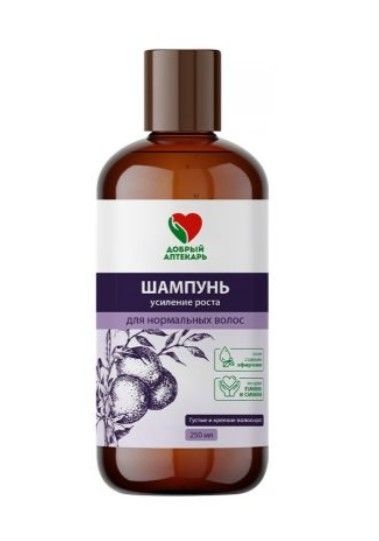 Добрый Аптекарь Шампунь Усиление роста, шампунь, для нормальных волос, 250 мл, 1 шт.