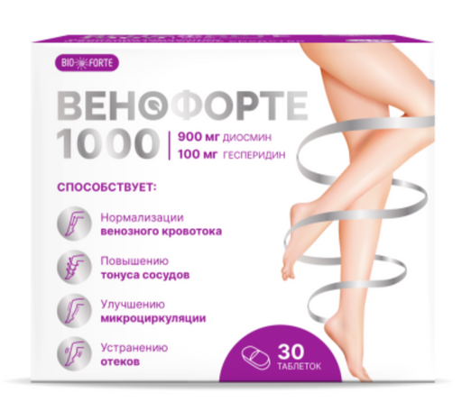 BioForte Венофорте 1000, таблетки, 30 шт.