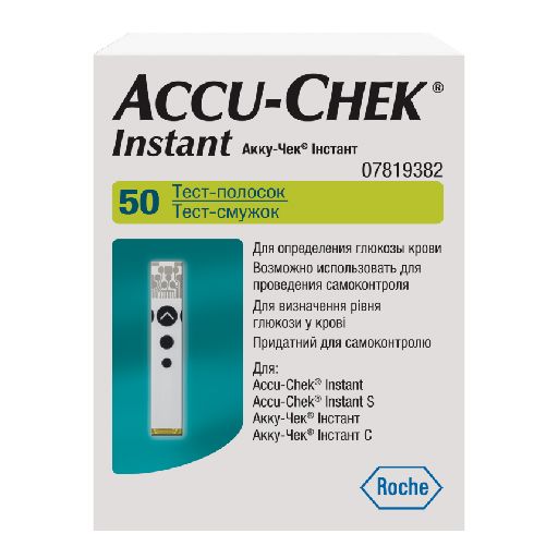 Accu-Chek Instant Тест-полоски, тест-полоска, 50 шт.