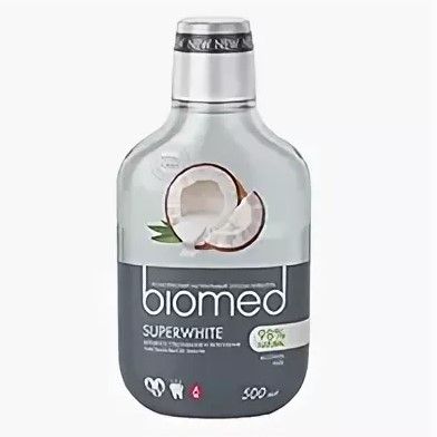 Biomed ополаскиватель для полости рта superwhite, раствор для полоскания полости рта, 500 мл, 1 шт.