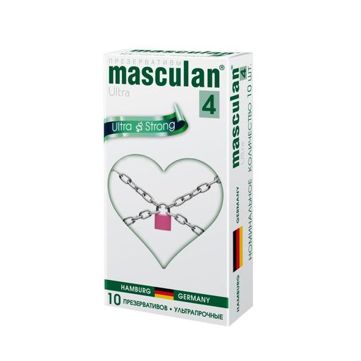 Презервативы Masculan Ultra 4, презервативы, ультрапрочные, 10 шт.